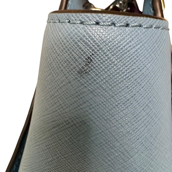 Michael Kors Selma Stud Medium Sky Blue Leather‎ Crossbody Bag - Picture 5 of 13